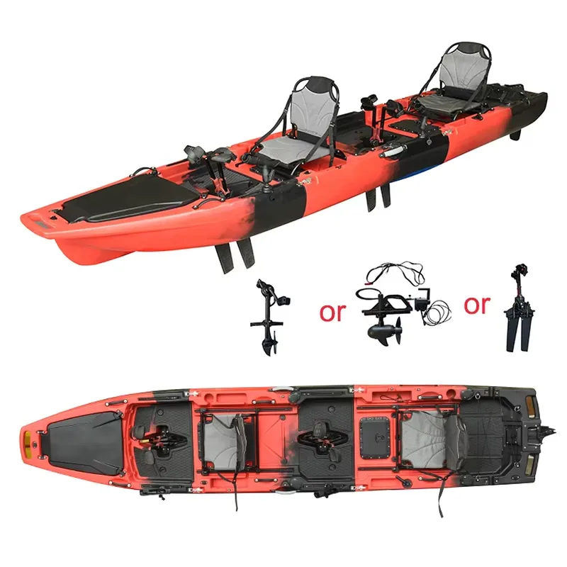도매 14피트 HDPE 3단 탠덤 페달 드라이브 카약  - Fishing Kayak Pedal Drive 리뷰 및 가격