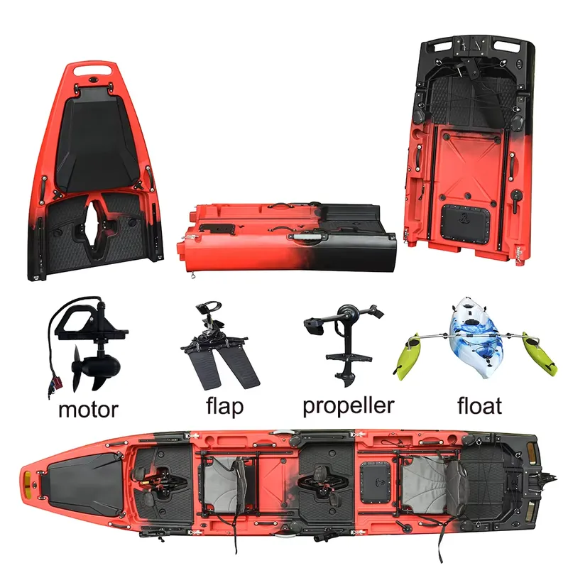 도매 14피트 HDPE 3단 탠덤 페달 드라이브 카약  - Fishing Kayak Pedal Drive 리뷰 및 가격