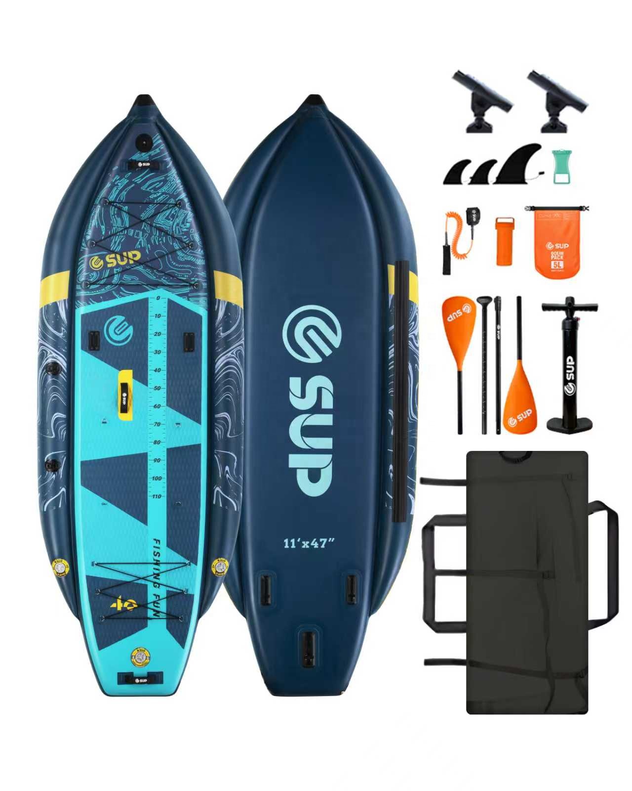 팽창식 낚시 카약 (두 개의 낚싯대 홀더, 세 개의 에 - Fishing Kayak Pedal Drive 리뷰 및 가격