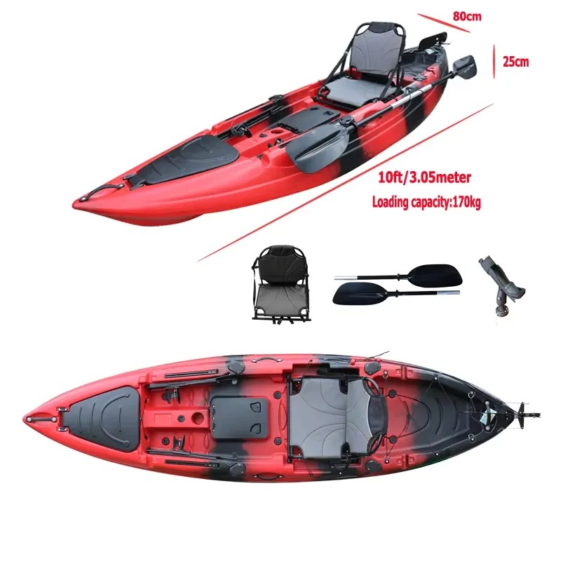 10피트 싱글 시트 낚시용 패들 카약 (전동 모터 장착 - Fishing Kayak Paddle 리뷰 및 가격